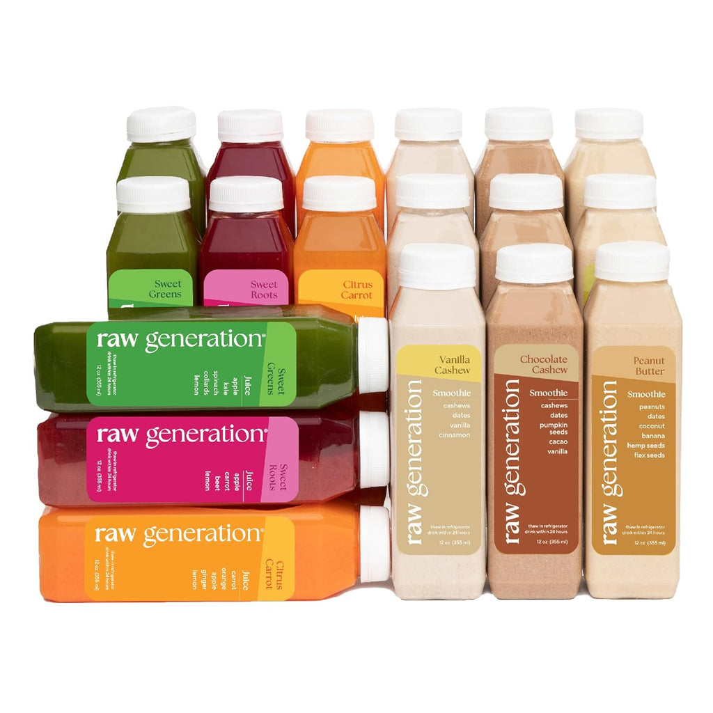 Raw Generation 3-Day Protein Cleanse – High Protein Juice Cleanse with Dairy and Soy-Free Protein Smoothies/Gets Results Quickly While Energizing Your Workouts/Jumpstart a Healthier Diet