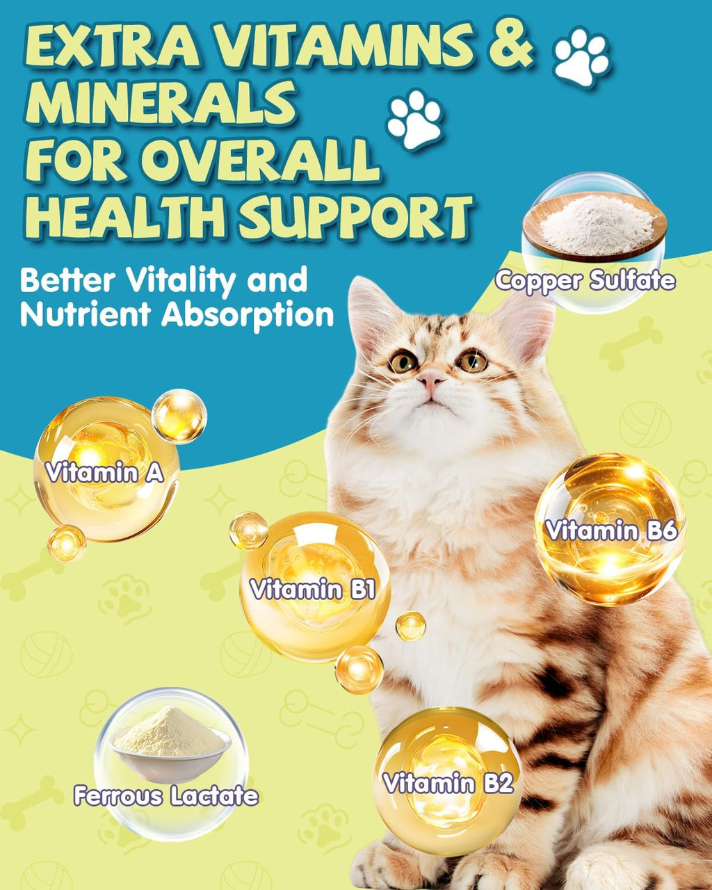 L-Lysine for Cats,Lysine Drops Immune Support Supplement,Sneezing,Cold,Allergy Relief,Runny Nose,Feline Respiratory,Natural Antibiotics for Cats with Colostrum,Taurine (Roast Chicken Flavor/2floz)