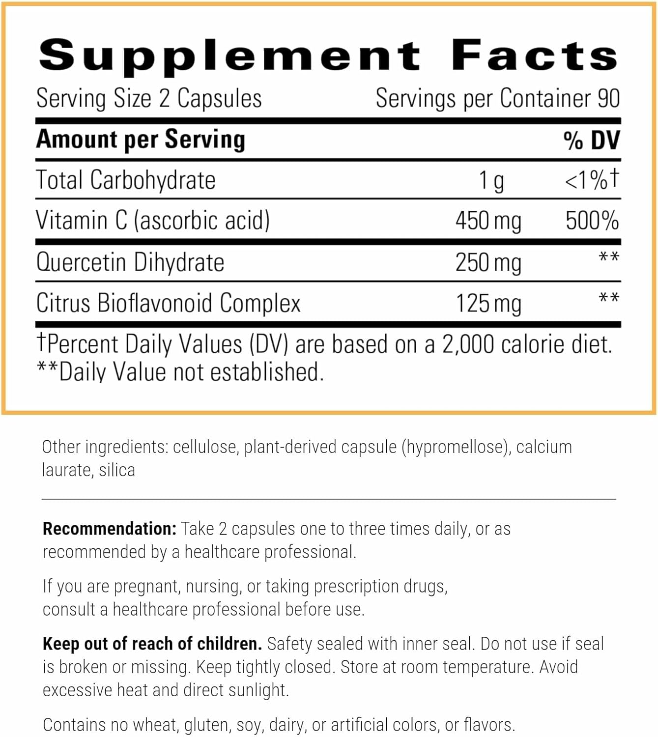 Integrative Therapeutics Vitamin C with Quercetin - Vitamin C Supplement for Immune Support*- Supports Antioxidant Activity* - Vegan, Gluten-Free & Dairy-Free - 180 Capsules (90 Servings)