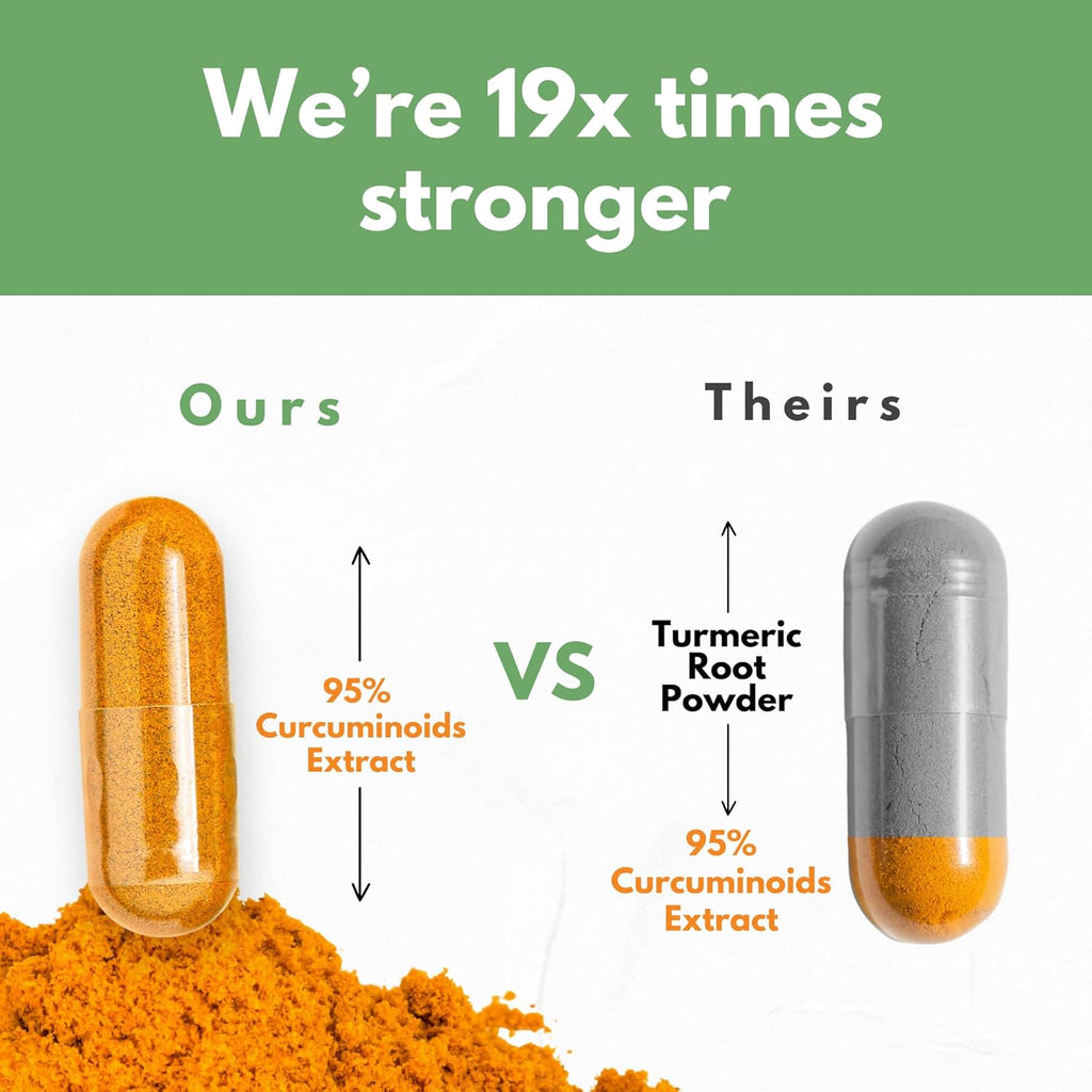 Turmeric Boswellia Extract Supplement 2000 mg – Extra Strength Boswellia Serrata with Turmeric Curcumin - 95% Curcuminoids and 65% Boswellic Acid - Standardized High Potency - Made in USA