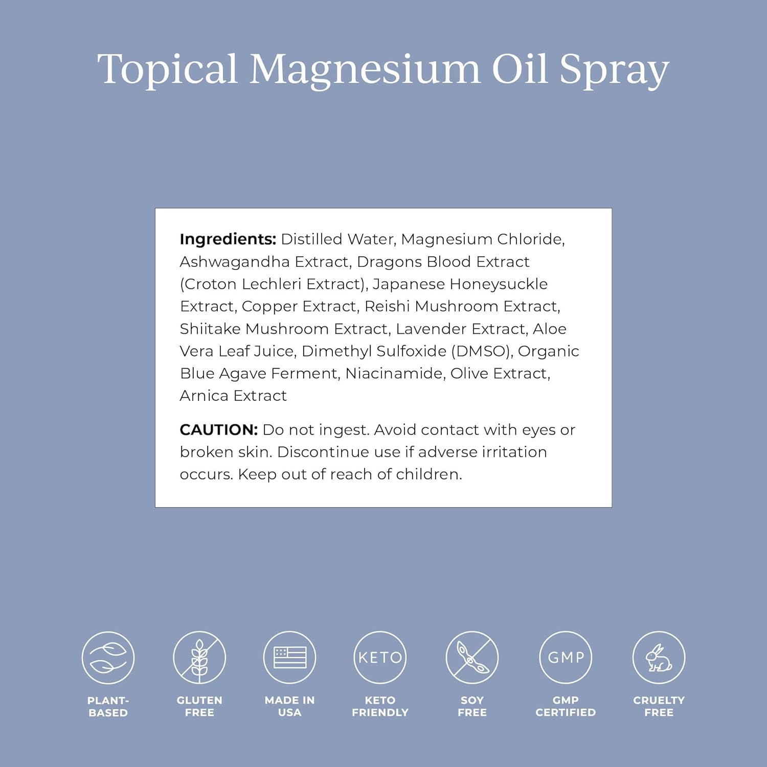 CYMBIOTIKA Topical Magnesium Oil Spray for Body, USA Made, Supplement for Leg Cramps, Muscle, Joint Health & Sleep Support, Includes Magnesium Chloride, Lavender Extract, Aloe Vera - Skin Applicator