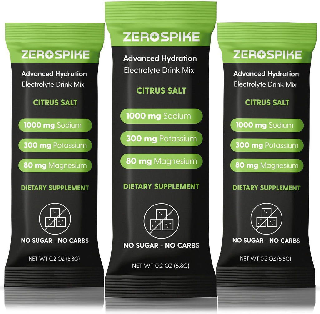 No Sugar Electrolytes Powder Packets | Keto & Fasting Salts Drink Mix | Supplements: The Key Hydration Nutrients Missing from Purified Water | Clean, Citrus, Calorie Free | 30 Sticks