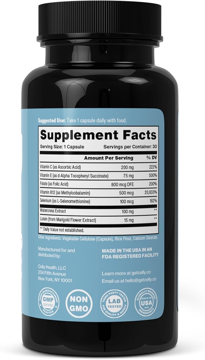Celly DNA Defense | Longevity Supplement for Healthy Aging and Cellular Health | Promotes DNA Repair & Integrity | Take 1 Daily – 30 Servings | Non-GMO & 3rd Party Tested