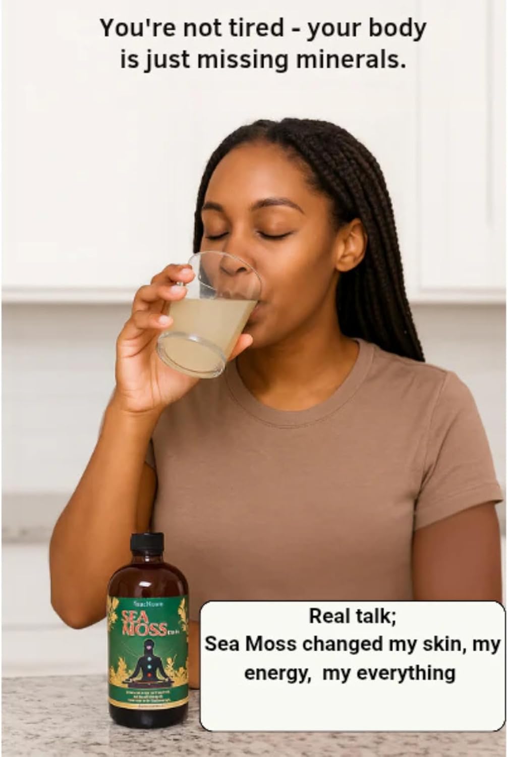 Sea Moss Tonic | Overall Body Enhancement & Wellbeing Support | Natural Herbal Supplement | 16 fl oz