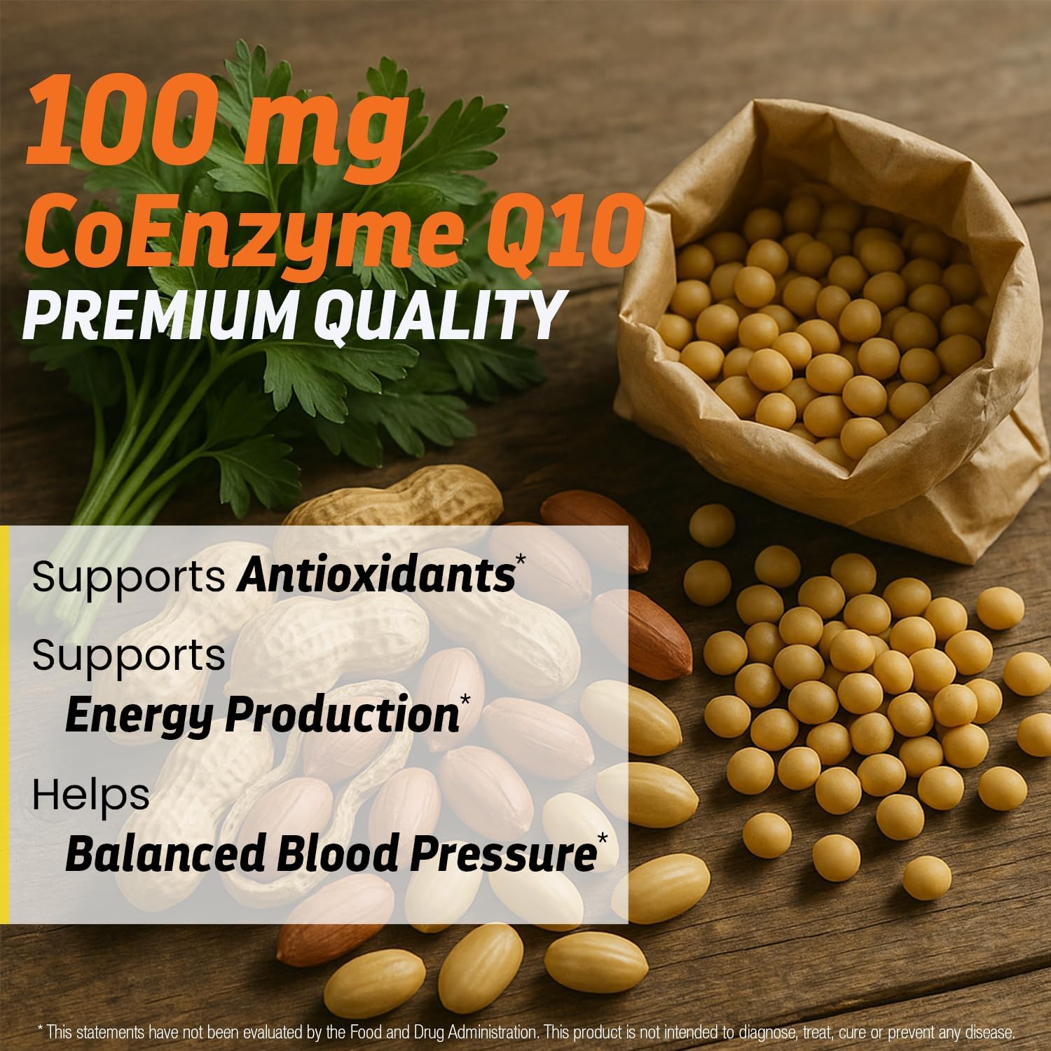 PQQ CoQ10 - PQQ 20mg With CoQ10 100mg, PQQ Supplement With Coenzyme Q10 Supplement Supports Brain Health, 60 Veggie Caps - 1 Capsule per Serving