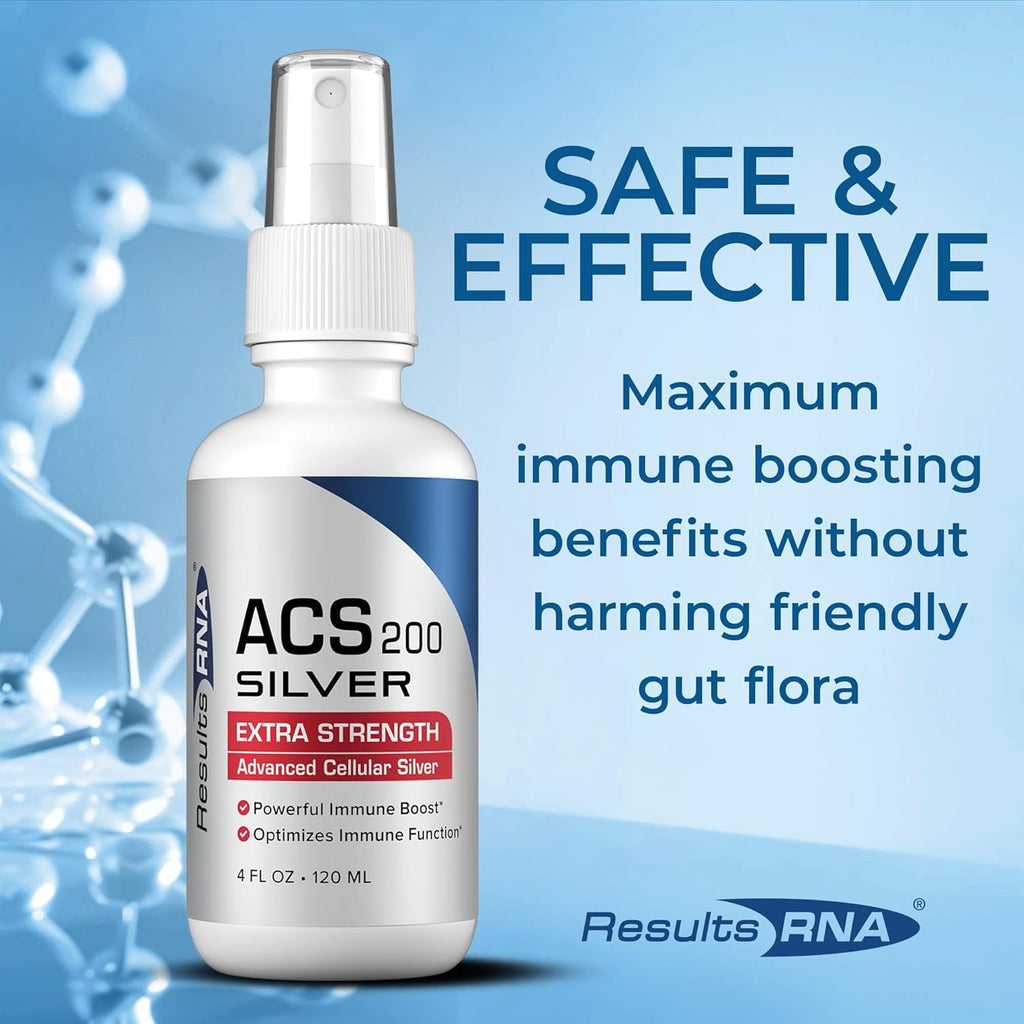 Results RNA - ACS 200 Silver Extra Strength Immune System Support – Advanced Cellular Colloidal Silver Supercharges Your Immune System. Recommended by Doctors Worldwide ( 2 oz )
