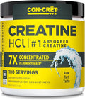 CON-CRET Creatine HCl Powder | Muscle, Cognitive, Cellular Energy Support | No Bloating or Cramps | USA Made & NSF Certified | Unflavored (100 Serving)