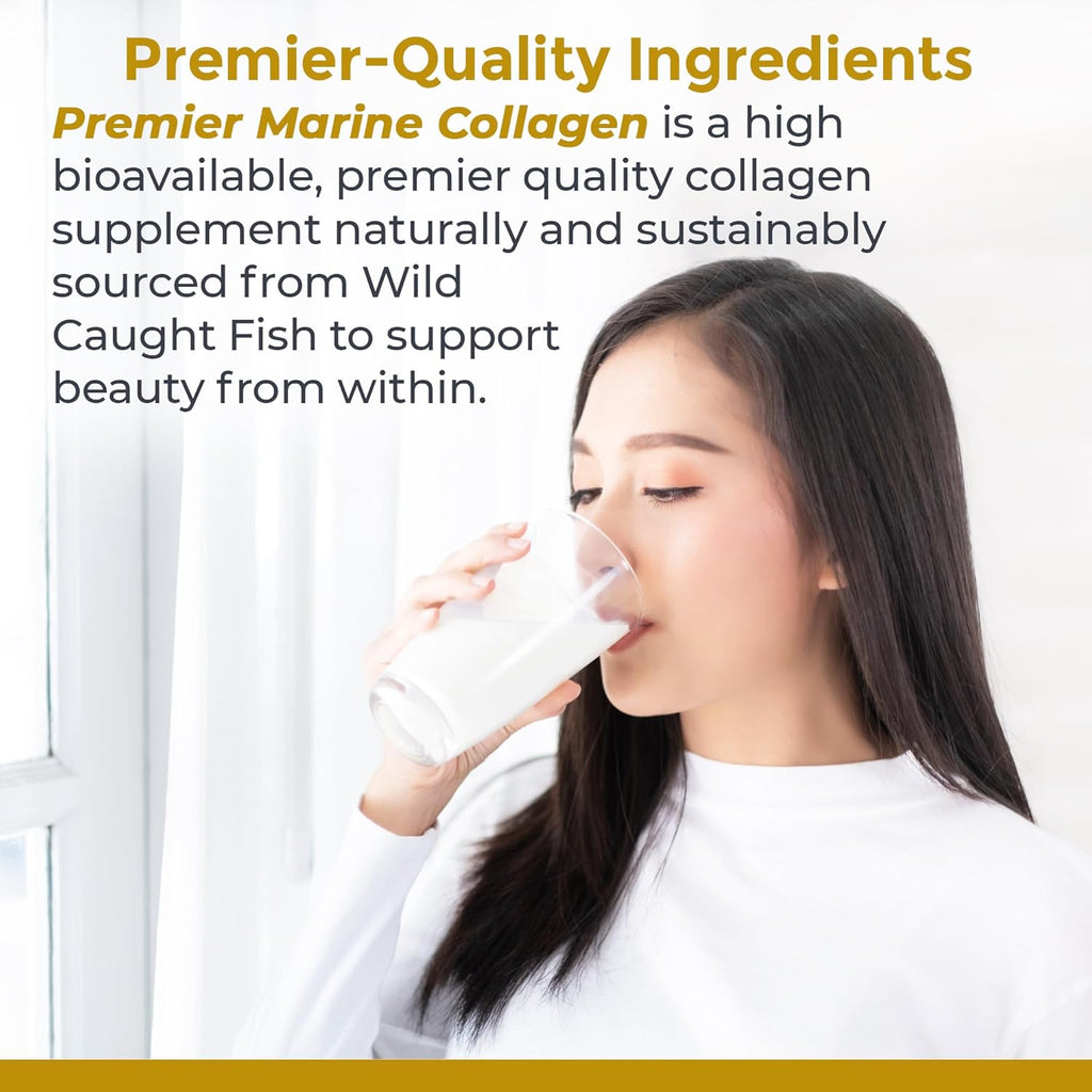 Premier Research Labs Marine Collagen - Marine Collagen Peptides, Hydrolyzed Marine Collagen Powder, Fish Collagen for Women and Men, 5g Collagen Per Serving for Skin, Joint, and Gut Health - 7 Oz