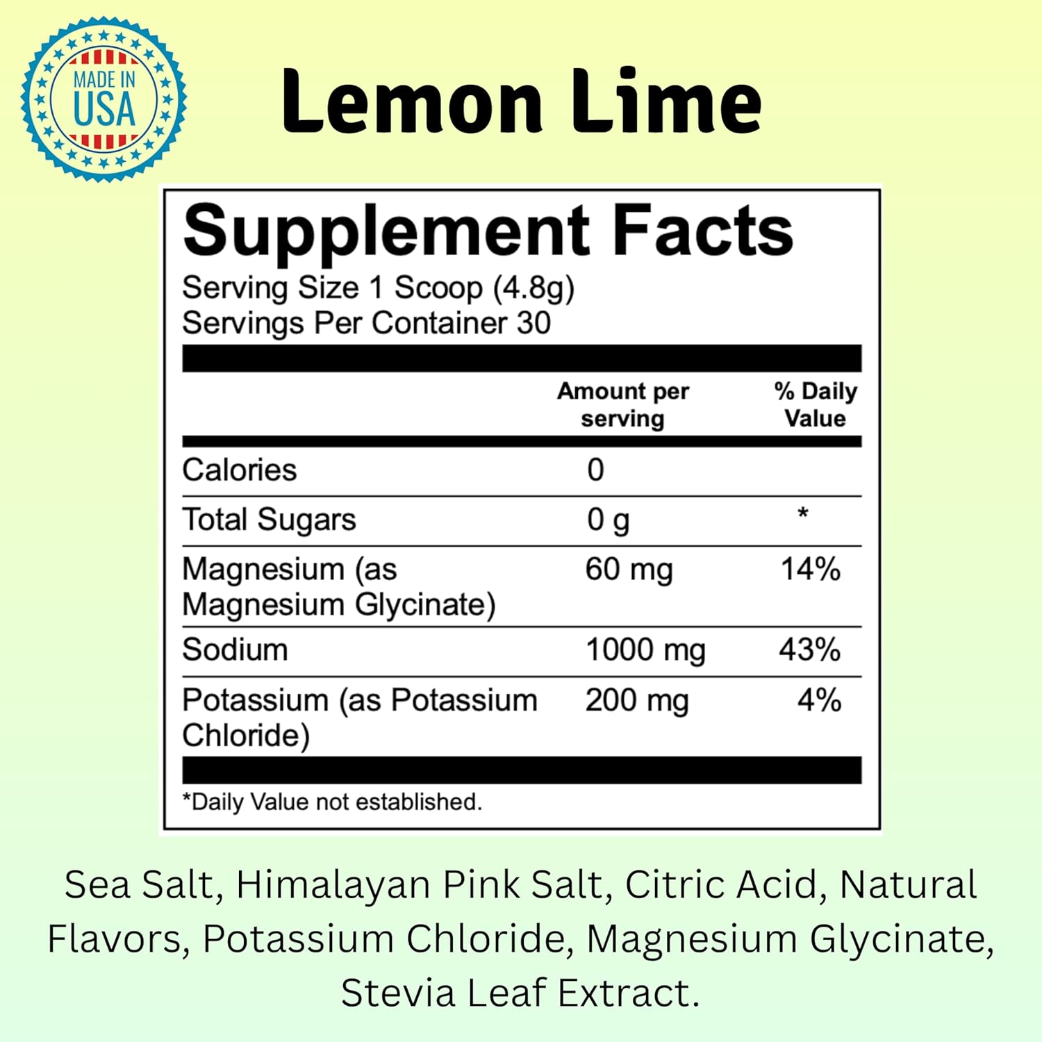 Macho's Lemon Lime Electrolyte Powder - Sugar Free, Zero Calorie, No Maltodextrin, Naturally Sweetened, Made in The USA - Hydration Mix Made with Essential Electrolytes and Minerals | 30 Servings