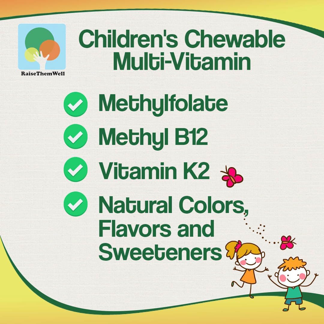 Kids Vitamin C & Immune Support, Citrus Chewables for Children, Natural Immune Booster with Zinc & Elderberry + Kids Vitamin PDF, Doctor Formulated, 60 Tasty Tablets