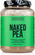 NAKED Chocolate Pea Protein Isolate from North American Farms, Only 3 Ingredients, Chocolate Vegan Protein, Gluten-Free, Soy Free, GMO Free - 2LB