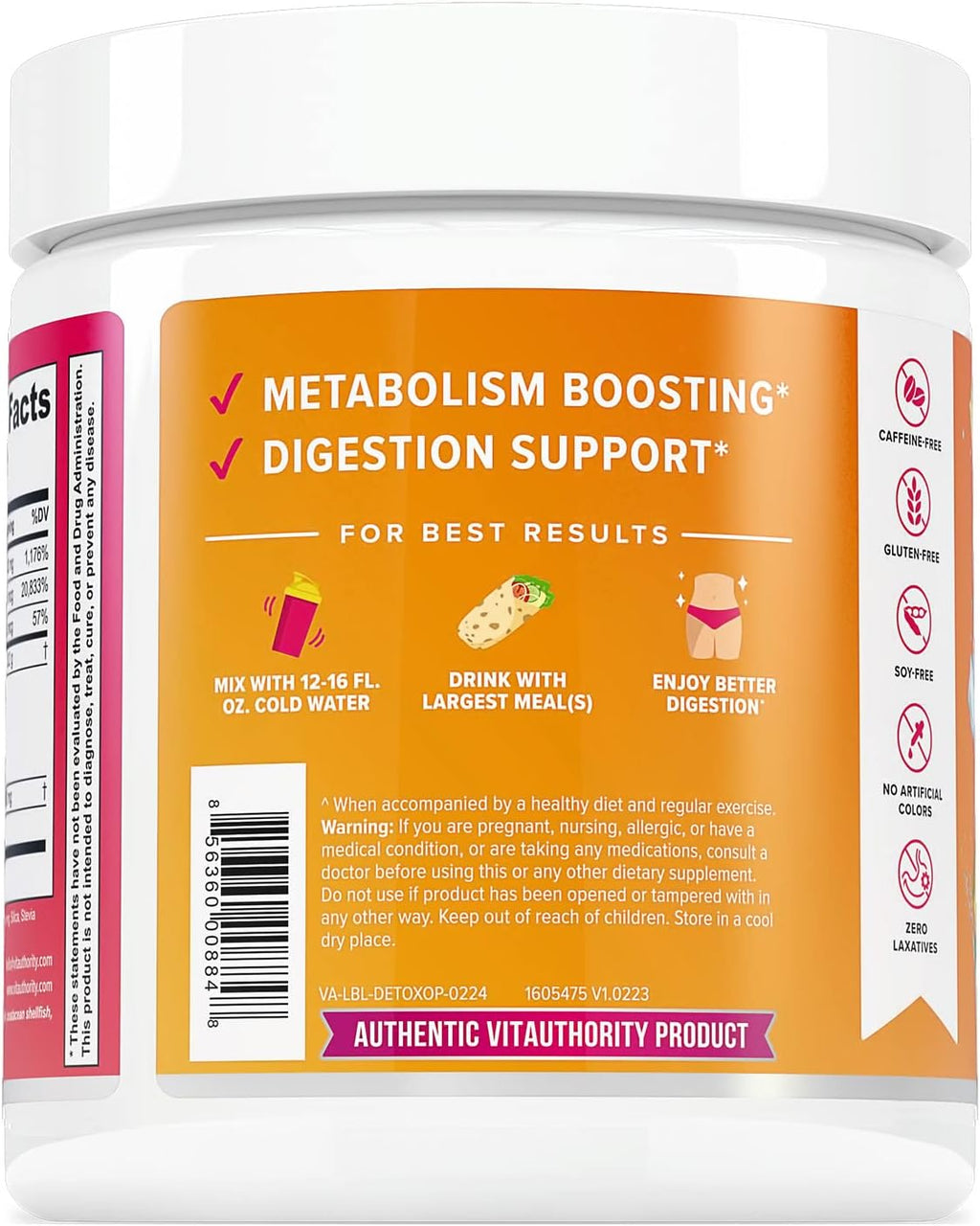 Nourishing Gut Cleanse and Detox Powder - Invigorating Gut Health Powder Detox Drink with Apple Cider Vinegar and Digestive Enzymes for Better Energy Digestion and Bloating Relief for Women and Men