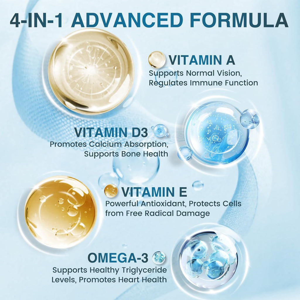 Triple Strength Omega 3 Fish Oil 2000 mg - EPA & DHA - Premium Burpless Fish Oil Omega 3 Supplements