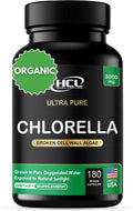 Chlorella Capsules Organic 3000 mg - Cracked Cell Wall Blue Green Algae Supplement - Best Natural Detox Cleanse - Plant Vitamins Minerals Chlorophyll Vegan Protein Powder Pills - Made in USA