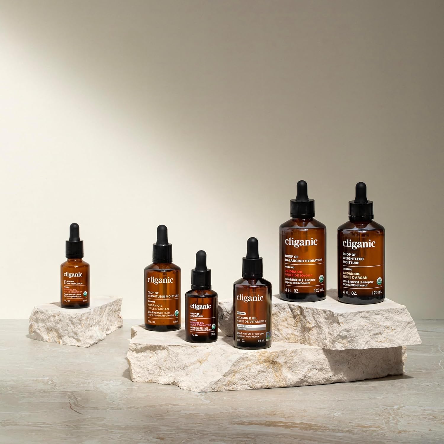 Cliganic Pure Vitamin E Oil for Skin, Scars, Hair & Face - 120,000 IU, Non-GMO Verified | Natural D-Alpha Tocopherol