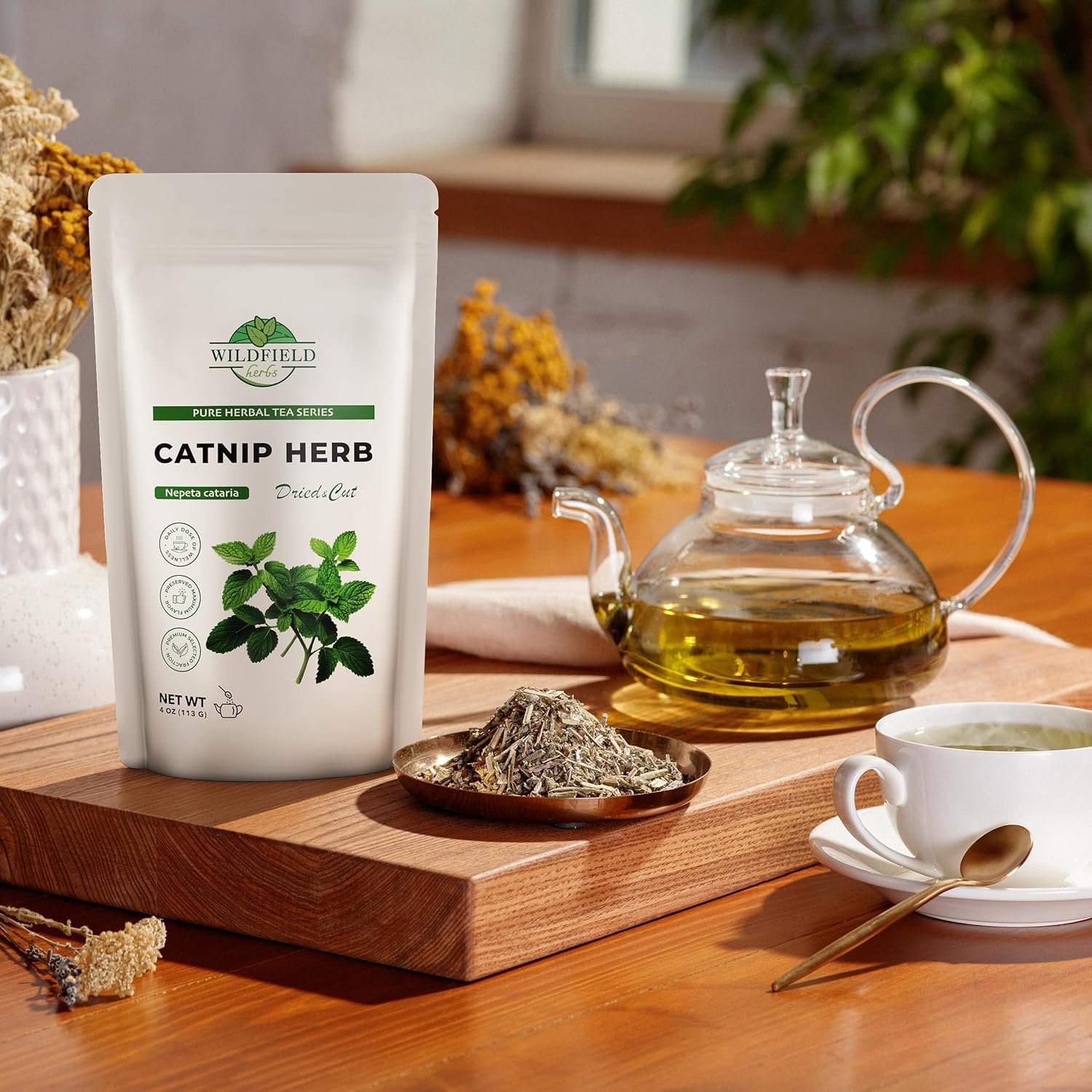 4 oz. Catnip Tea Catnip Herb Tea (Nepeta L.) - 113g Cat Nip Herb Hierba Gatera