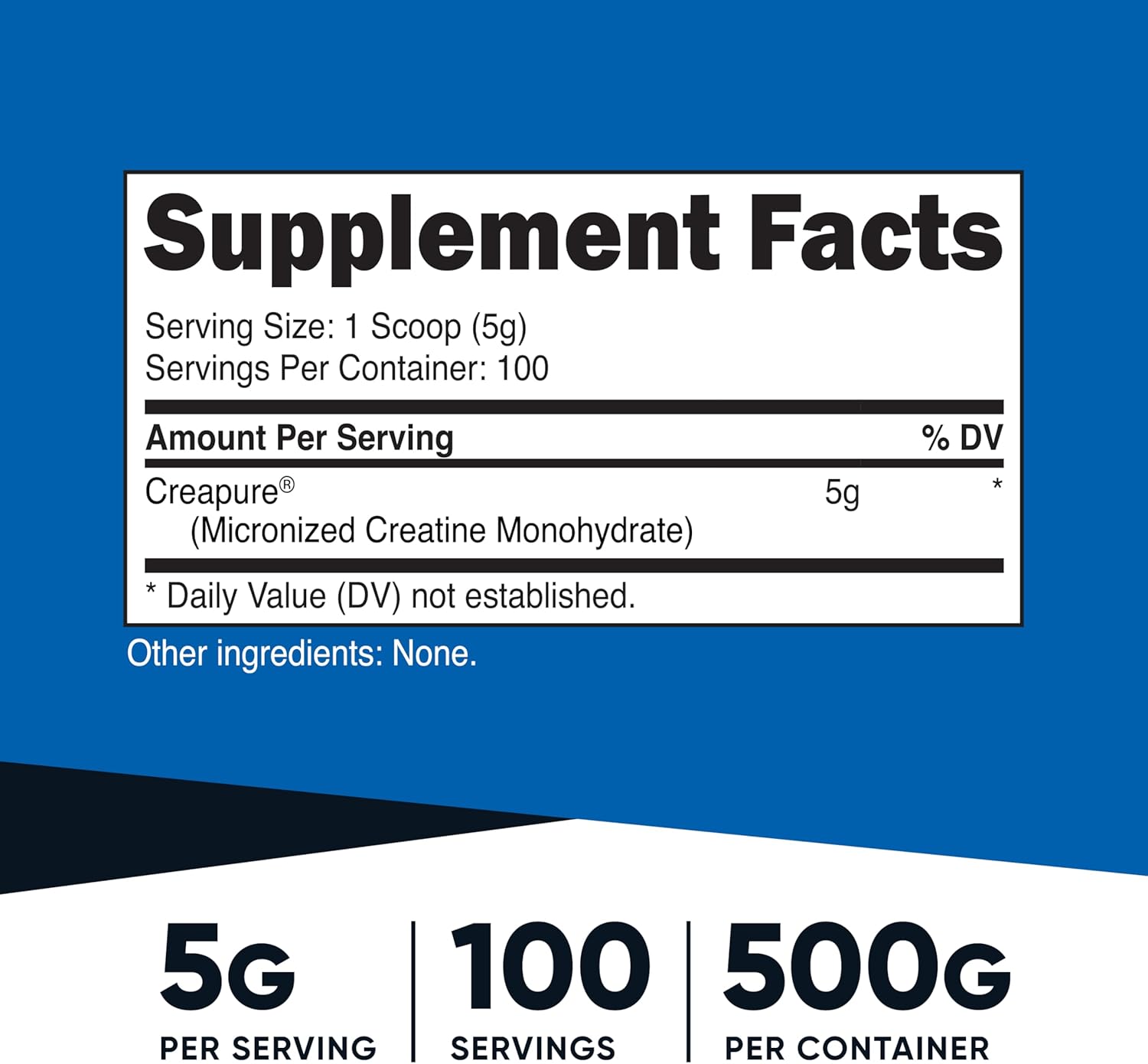 Nutricost Creapure® Creatine Monohydrate 500 Grams