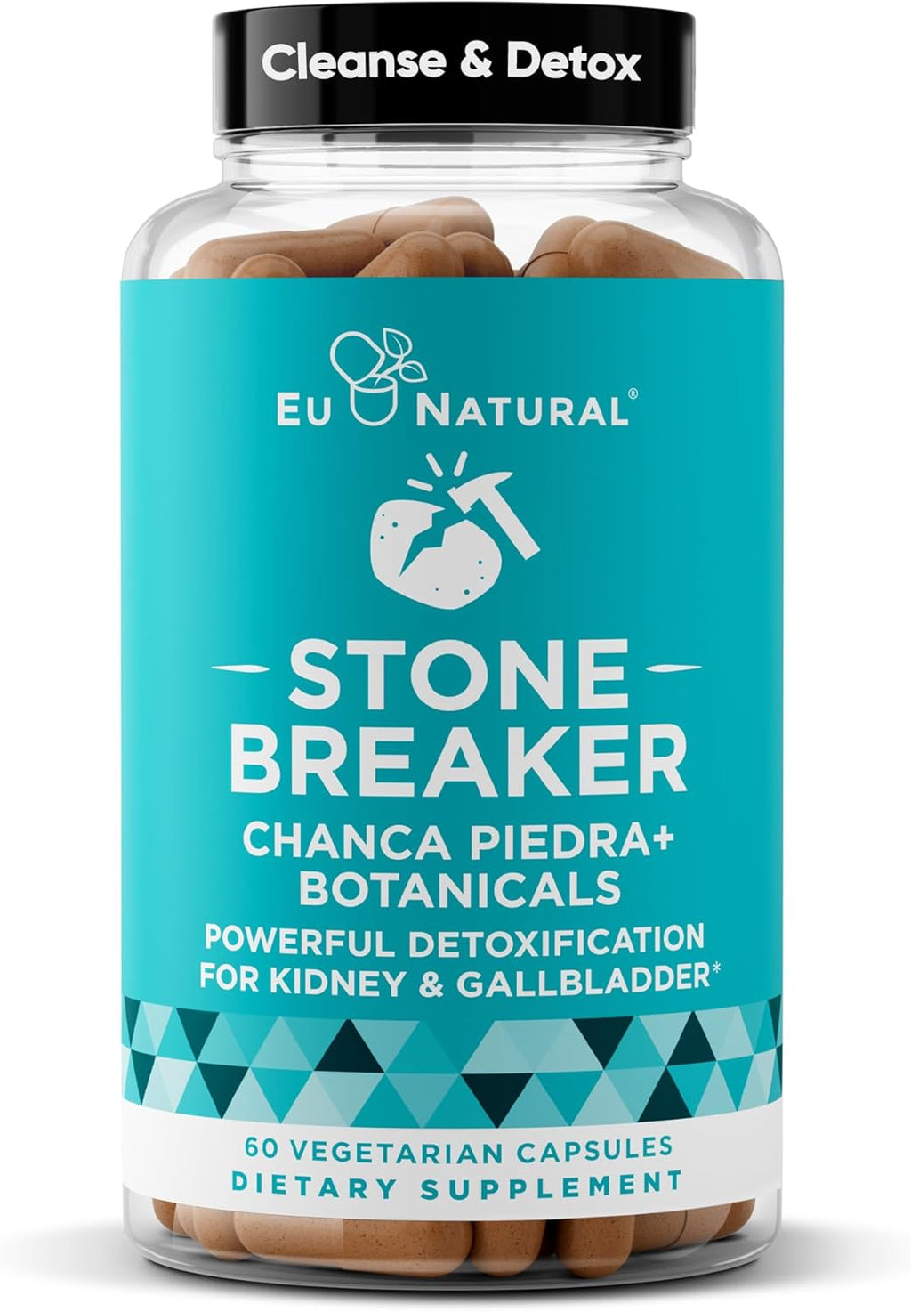 Chanca Piedra Stone Breaker - The Original Stone Breaking Formula with Celery Seed & Parsley to Detox Urinary Tract & Flush Impurities - Kidney & Gallbladder Cleanse - Natural Dissolver - 60 Capsules