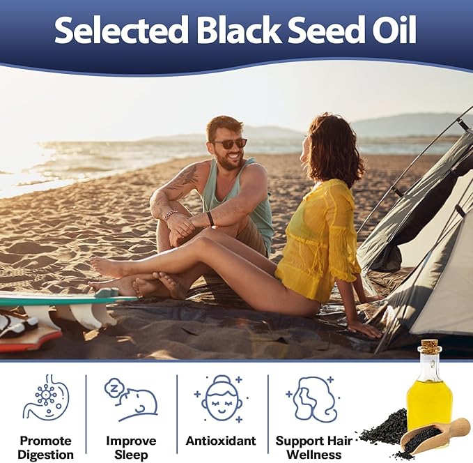 25-in-1 Sea Moss Black Seed Oil Ashwagandha Ginger Shilajit Supplement, Sea Moss Capsules Pro with Bladder Burdock Ceylon Cinnamon Berberine ACV Manuka VIT C & D3 for Men Women, 120 Vegan Caps