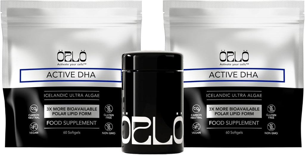 Orlo DHA – Vegan DHA Supplement (EPA & DHA) – Omega 3 Fish Oil & Krill Alternative – Plant-Based Omega-3 Algae Oil – Brain & Heart Support (120 Mini Burpless Softgels KIT)