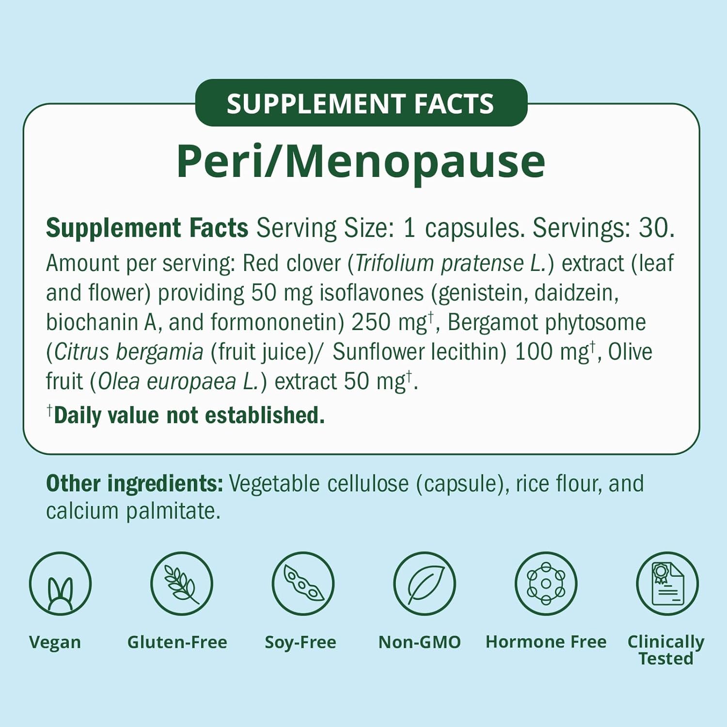 Semaine Peri/Menopause Essentials, 30 Ct. - Fuller Hair, No More Hot Flashes, Hormone Balance, Better Sleep & More - Clinically-Studied, Non-Hormonal Formula