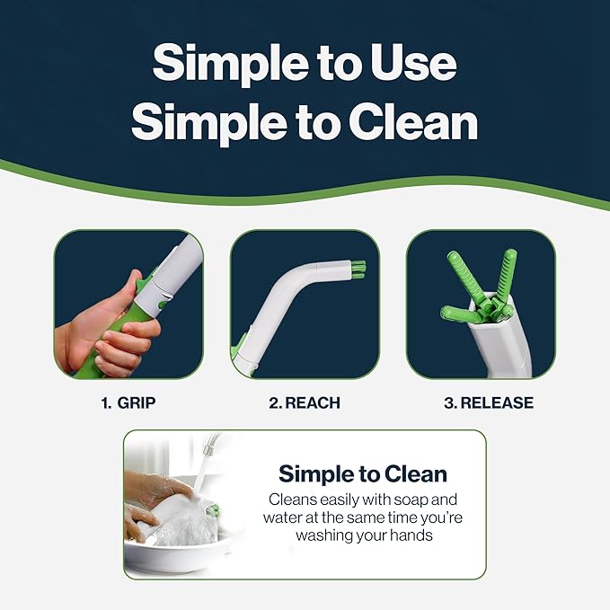 FreedomWand Multipurpose Toilet Aids - Wiping Aid Toileting for Women & Men, Butt Wiper Tool, Toilet Assist Device and Paper Extender, Ideal for Elderly, Disabled and Post Surgery Use - 14.5" Inch