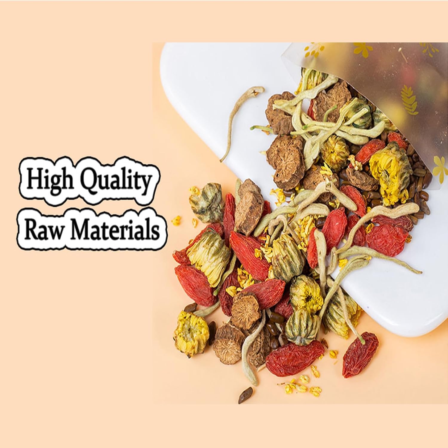 Liver Tea Formula Chrysanthemum,Dandelion Wolfberry Tea,Chrysanthemum Cassia Seed,Te De Higado Crisantemo,Te Chino Para Limpiar El HíGado Graso (10PC)