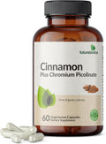 Futurebiotics Cinnamon Plus Chromium Picolinate Supplement, High Potency Chromium, Non-GMO, 60 Vegetarian Capsules