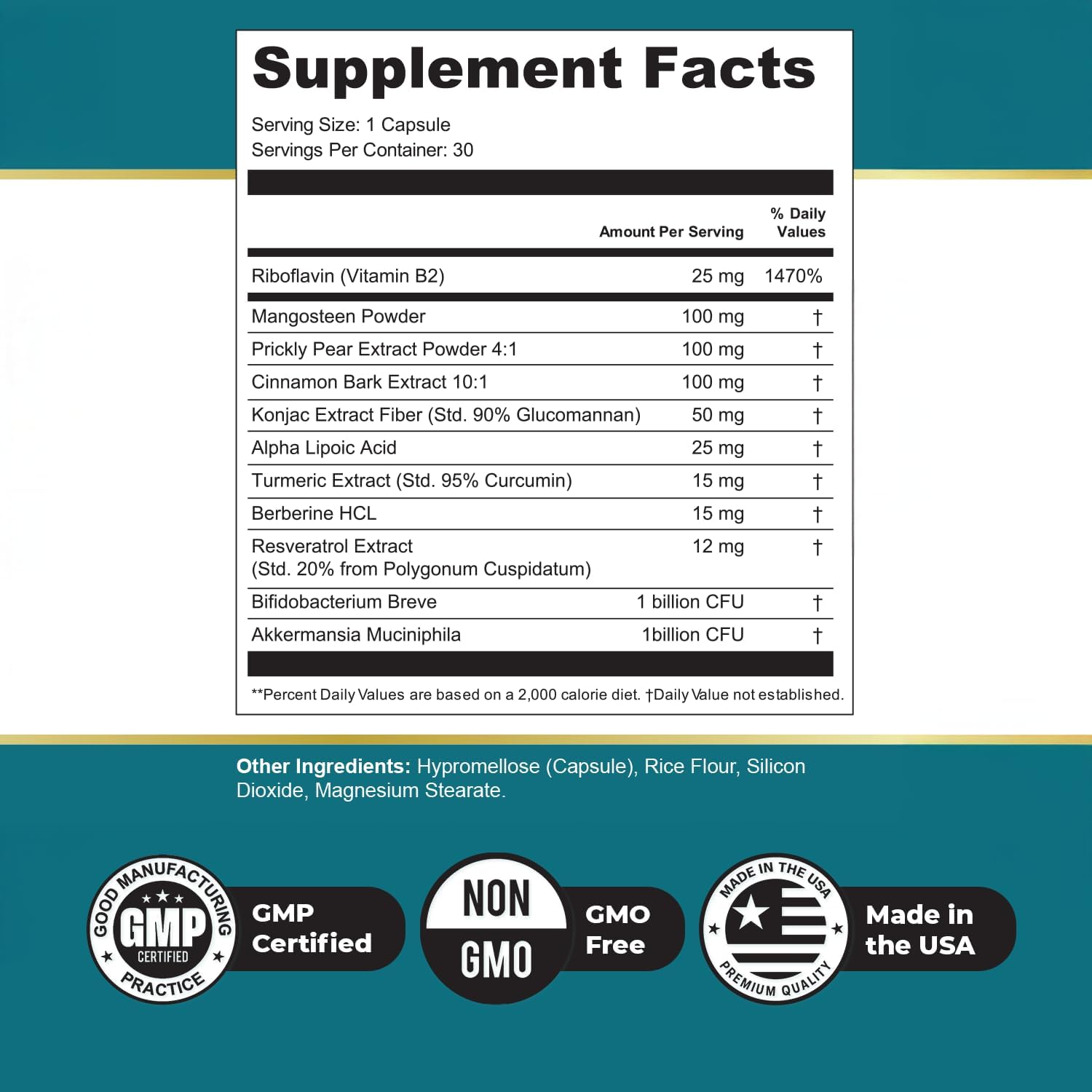 GLPro Capsules – Natural Supplement with Hawthorne, Garlic, Green Tea & Hibiscus – Non-GMO, Gluten-Free, Dairy-Free, Vegetarian, Made in USA – 30 Capsules, 1 Month Supply