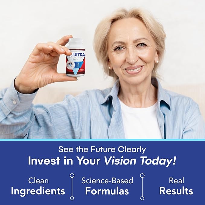 Eye Health Supplement – 14 Essential nutrients for Clear Vision, Blue Light Protection, and Long-Term Eye Health. Supports Clarity and Eye Wellness. 60 Capsules. (3 Pack)