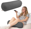 Core Products Jackson Roll Orthopedic Bolster Pillow - Neck, Back, Leg, Knee & Arm Support – Cervical & Lumbar Roll for Pain Relief, Spinal Alignment & Travel Comfort for Bed or Chair- Gray