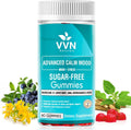 Sugar Free 22 in 1 Calm Mood Gummies St. John's Wort, 5-HTP, GABA, Ashwagandha| Magnesium Glycinate Gummies | Non-GMO, Natural Support Stress & Relaxation, Mood & Energy | Vegan, 60 ct.