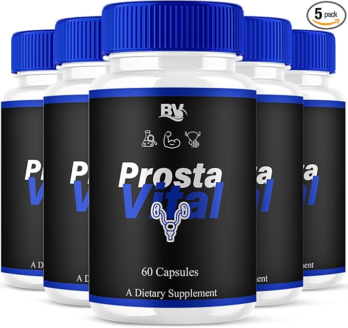 BLUE VIBE Prosta Vital Premium Health & Wellness Multivitamin Supplement, ProstaVital Maximum Strength Daily Overall Health Management Support Supplement Formula (5 Pack - 300 Capsules)