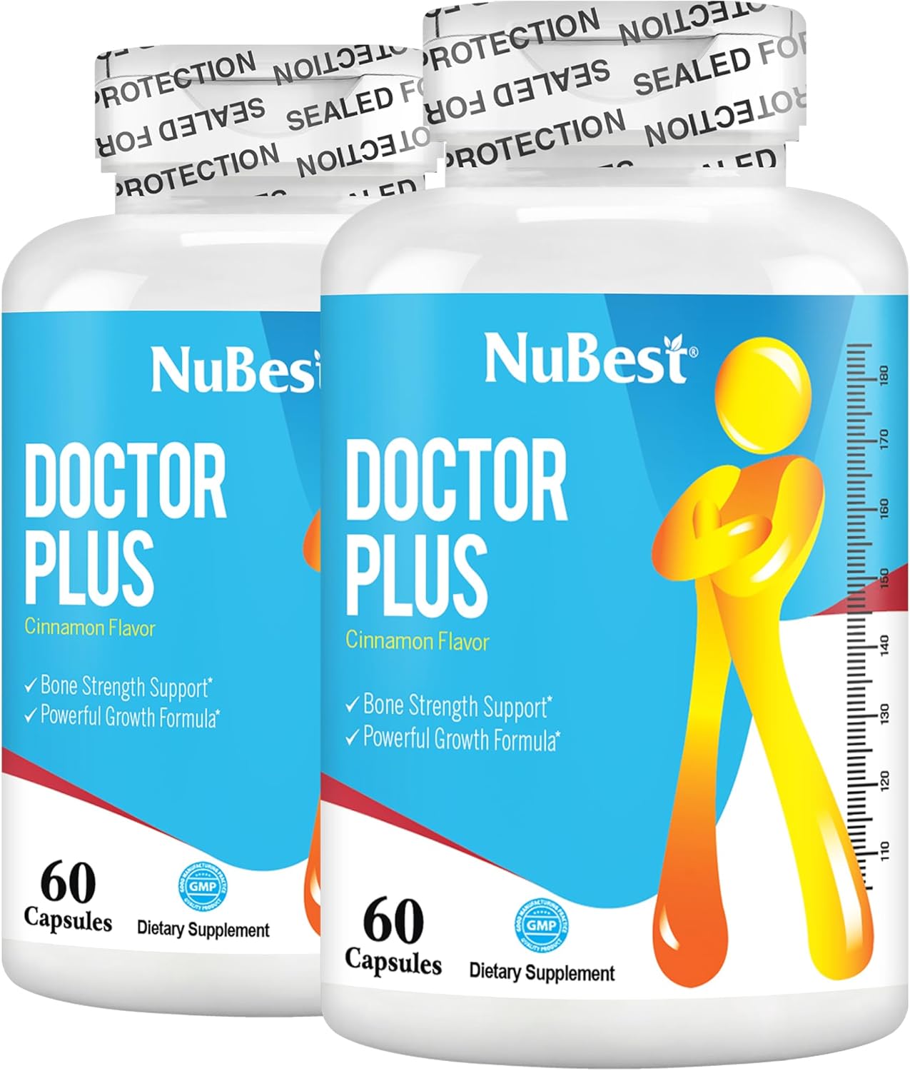 NuBest Doctor Plus - Calcium Supplement with Vitamin D3, Vitamin K2 (MK7), Magnesium Capsules for Bone Strength, Healthy Bones, Immunity, Calcium Max Absorption for Children (10+) and Teens - 2 Pack