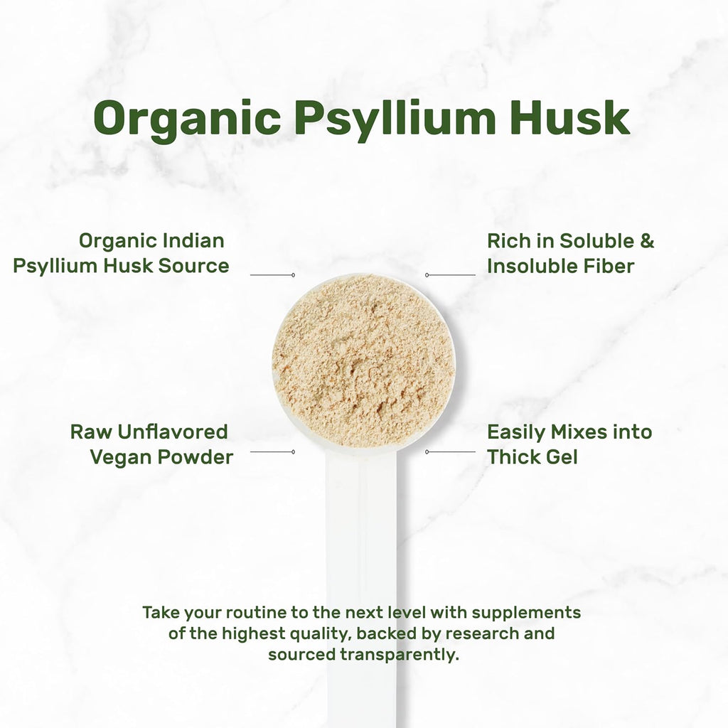 DEAL SUPPLEMENT Organic Psyllium Husk Powder, 3lbs (48oz) – Unflavored Plant Based Soluble Dietary Fiber – Gut & Digestion Health – Great for Baking & Cooking – Keto Friendly, Gluten Free, Non-GMO
