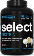 PEScience Select Protein Powder, Whey and Casein Blend, Clean Protein Powder for Women and Men, Low Calorie, Low Carb, Keto Friendly, Gluten Free, Cake Pop, 55 Servings