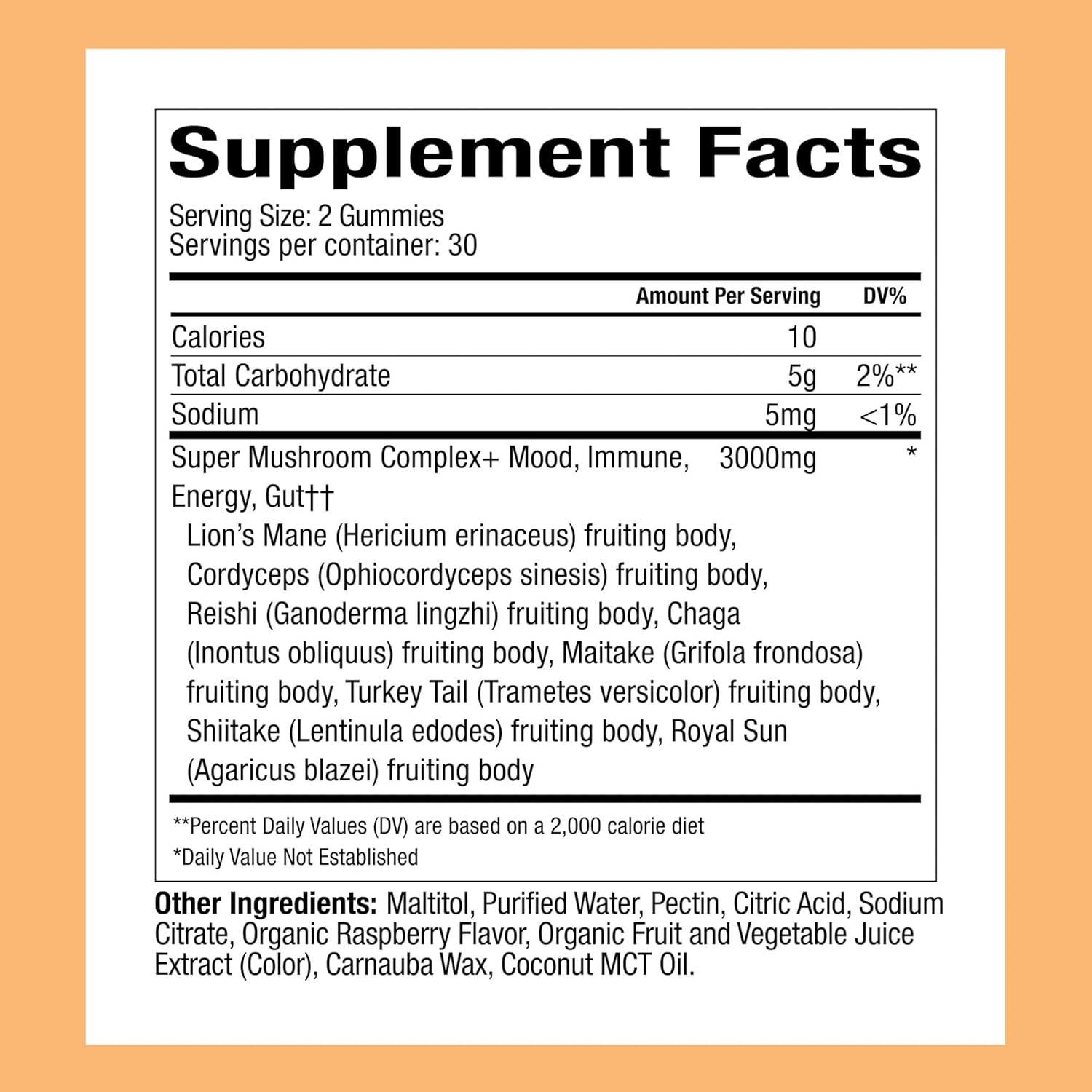 Plant People WonderDay Mushroom Gummies - Lion’s Mane, Cordyceps, Chaga Mushroom Supplement to Support Immune System De-Stress Boost Mood & Energy in Adults Natural, Vegan, Non-GMO (60 Count)