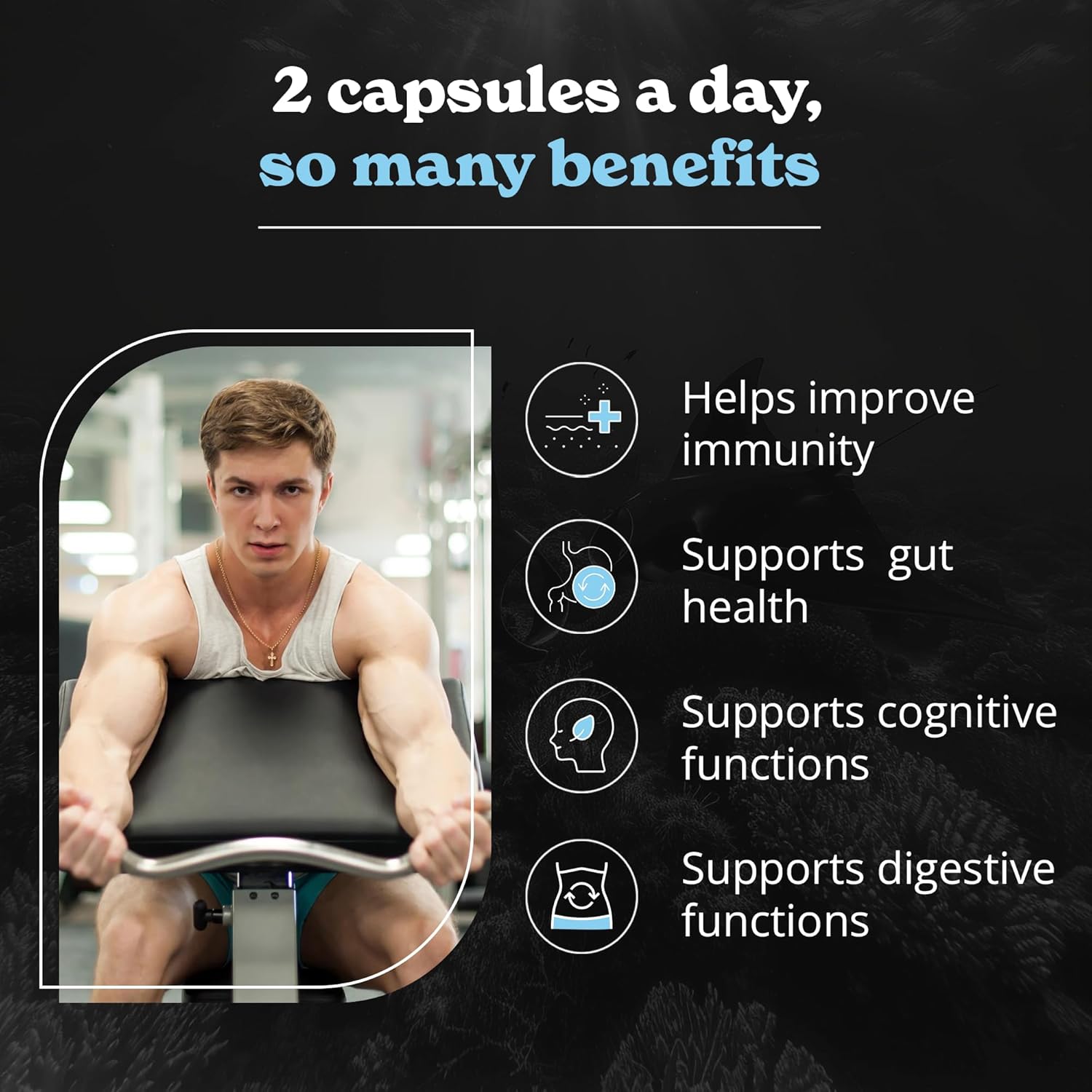 Sea Moss Capsules Pack of 2 with Black Seed Oil, Ashwagandha & Black Pepper for Stamina, Strength & Endurance- High Potency Sea Moss Supplement - 60 Servings, 240 Capsules