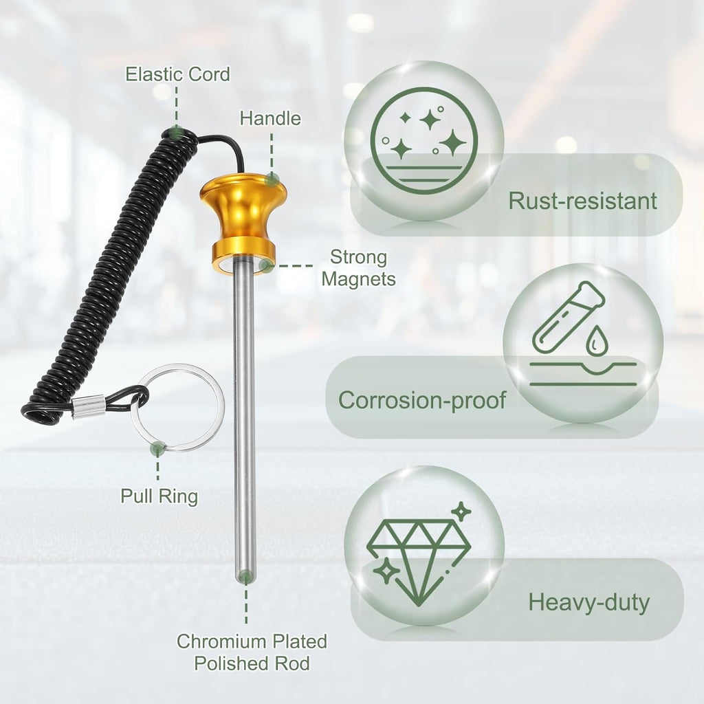 Weight Stack Pin, Weight Gym Pin Strength Training Equipment Replacement with Pull Rope for Home Gym Club