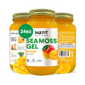 Sea Moss Gel Raw (12 Flavors) 24oz Wildсrafted Gold Sea Moss Gel from Saint Lucia | 92 Vitamins and Minerals | Pure Raw+Non-GMO | Vegan Superfood