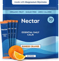 Nectar Calm Magnesium Glycinate Drink Mix - Sugar Free & Zero Calorie - with Organic Ashwagandha, Vitamin D, L-Theanine, Hydrating Electrolytes - Relax, Focus & Calm - Non-GMO (Orange 30 Sticks)