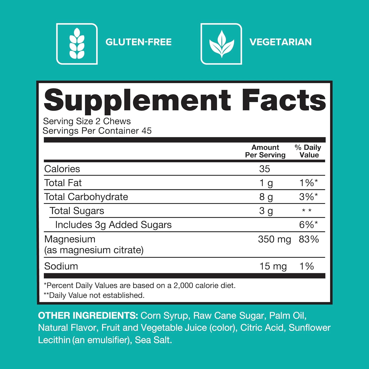 Qunol Magnesium Citrate Soft Chews, 350mg Extra Strength Magnesium Supplement, High Absorption to Support Nerve, Bone and Muscle Health, 90 Count