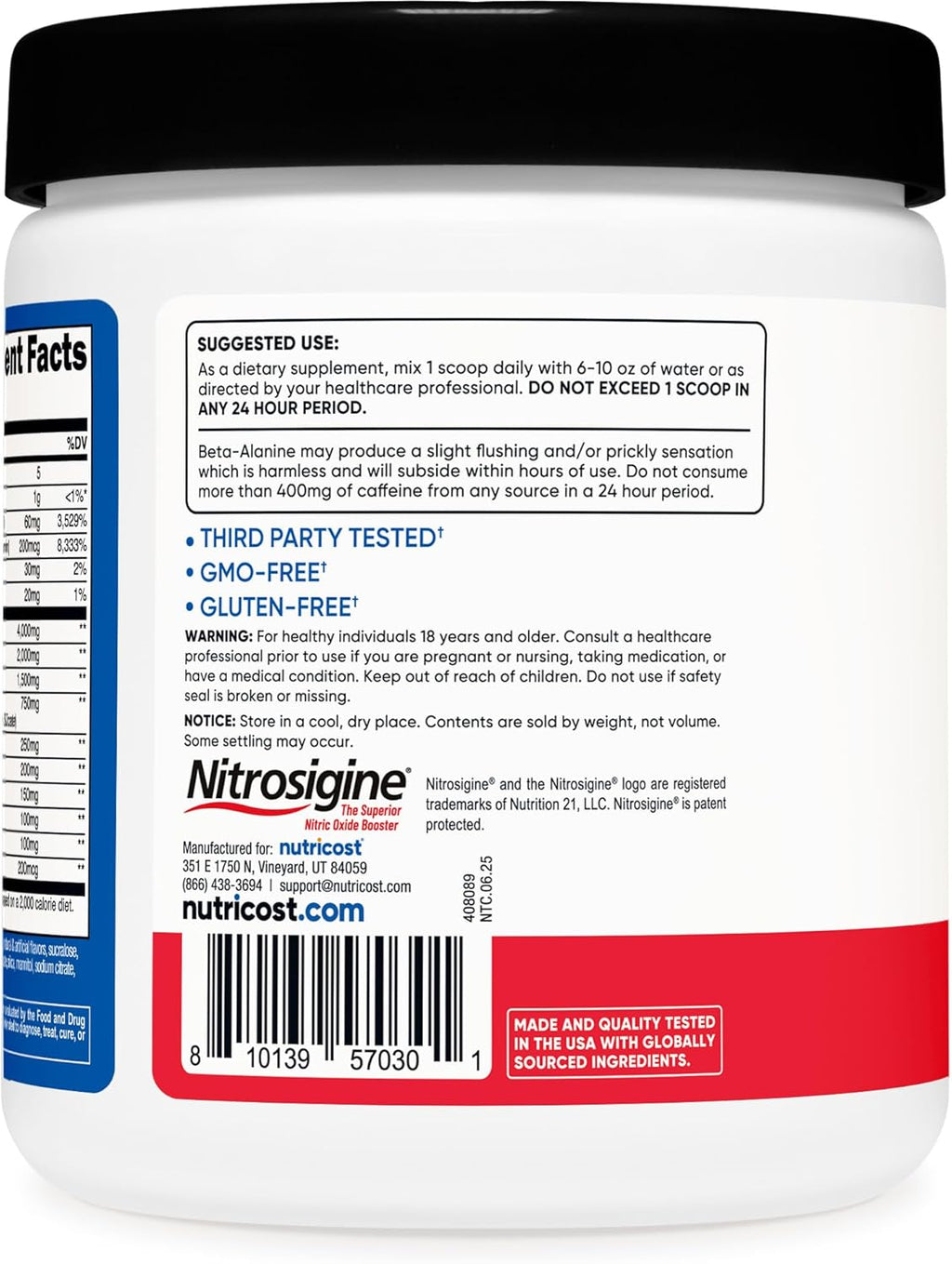 Nutricost Pre-Workout Complex Powder (30 Servings, Fruit Punch) - with Beta-Alanine, Taurine & Amino Acids