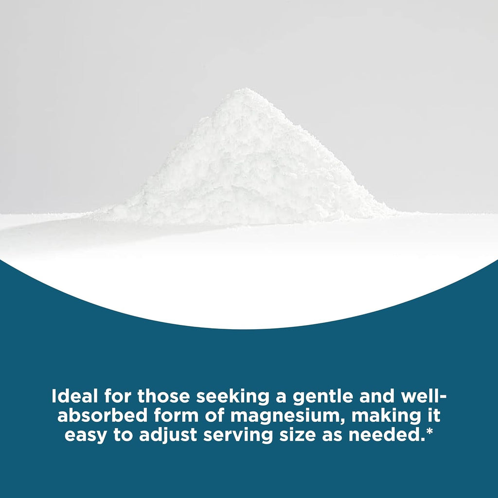 Seeking Health Magnesium Glycinate Powder, 200 mg per Serving, Bioavailable Bisglycinate Chelate, Support Sleep and Relaxation, Natural Energy, Vegetarian (75 Servings)*