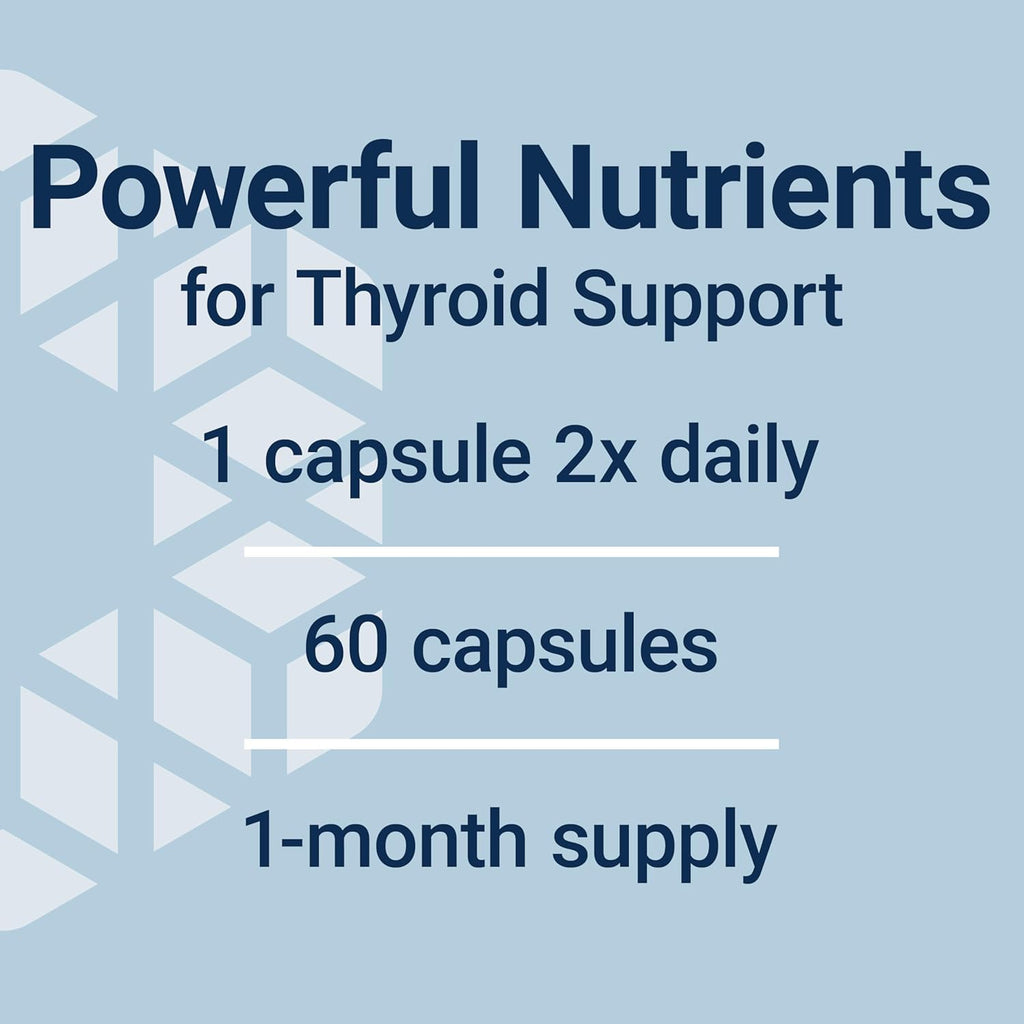 Life Extension Thyroid Support Complex - Thyroid Health Support Supplement with Vitamins A, B, Iodine, Magnesium, L-Tyrosine, Ashwagandha & Ginseng for Energy – Non-GMO, Gluten-Free - 60 Capsules