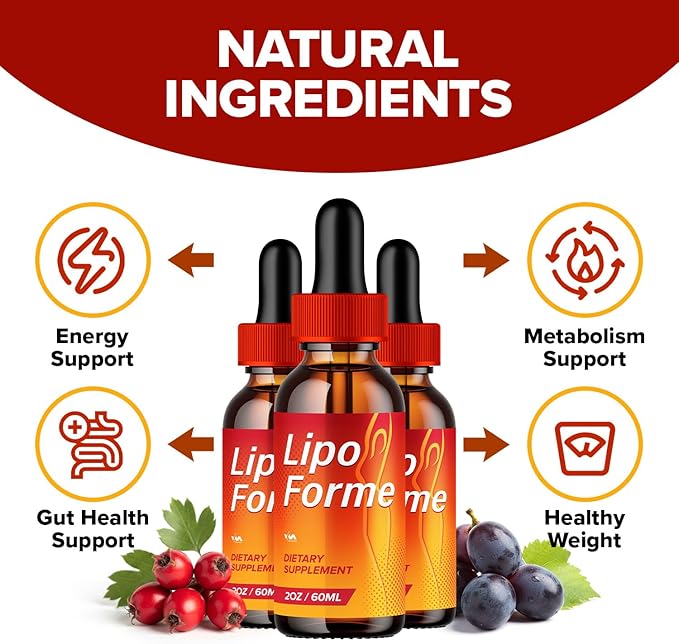 Vitamoon (1 Pack) Lipo Forme Drops Healthy Vitamin Support Supplement - LipoForme Drops Advanced Formula, 24 Hour Liquid Reviews, 1 Month Supply