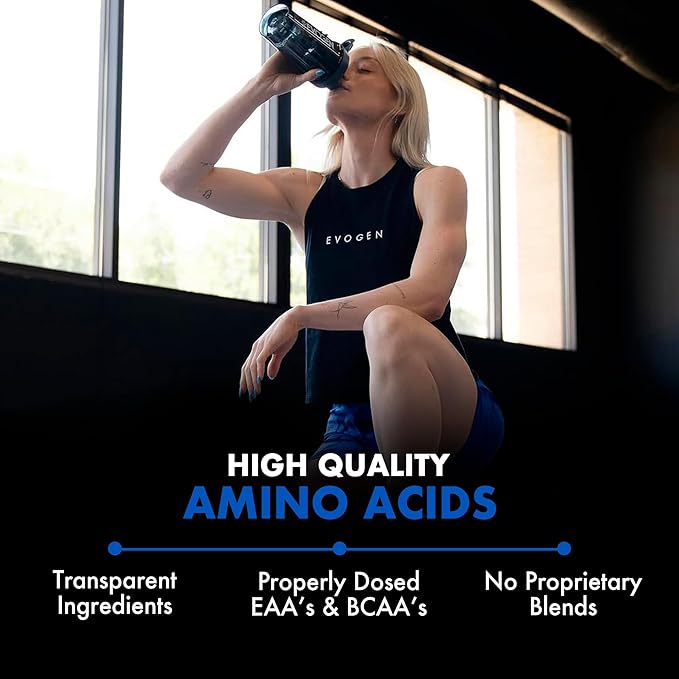 Evogen Amino K.E.M. - EAA & BCAA Powder Pump Volumizer | BCAAs Amino Acids Supplement for Blood Flow, Muscle Growth, & Hydration | Citrus Candy | 30 Servings
