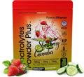 PowderVitamin Electrolytes Powder Plus (20 Servings) Strawberry Cucumber Electrolyte Powder Zero Calorie Keto,0Sugar,No Maltodextrin,1000mg Potassium,120mg Calcium,120mg Magnesium, Pink Himalayan Salt