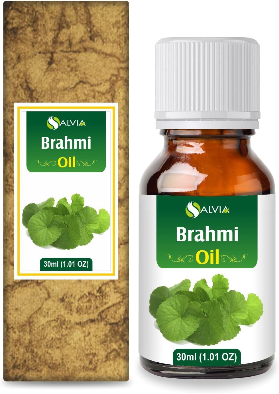 Brahmi (Piper Nigrum) Essential Oil Pure & Natural - Undiluted Uncut Infused Oil - Perfect for Aromatherapy, Massage, Hair Growth - Therapeutic Grade - 30 ML