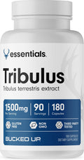 Bucked Up Tribulus 1500mg Per Serving, Essentials (90 Servings, 180 Capsules)